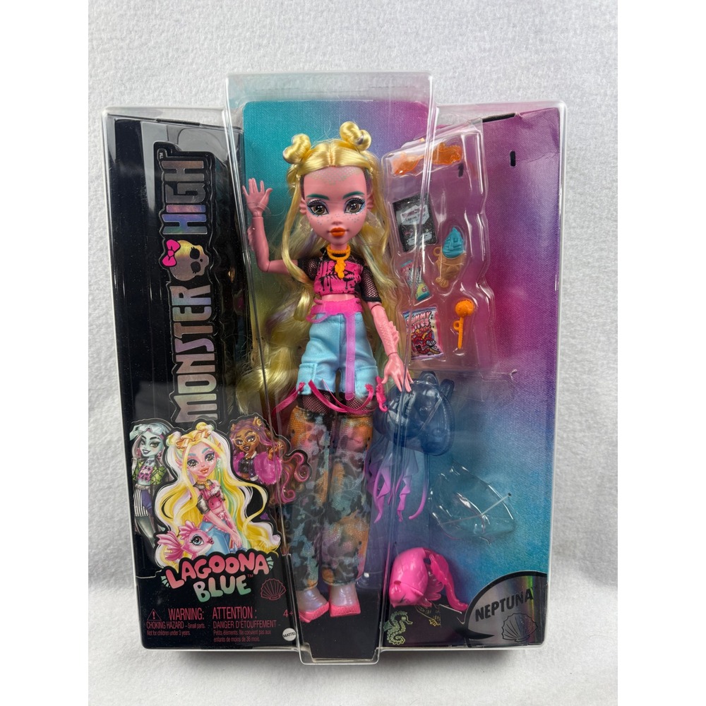 Monster High Lagoona Blue Doll Ghouls Rule New in Box Water‎ Monster